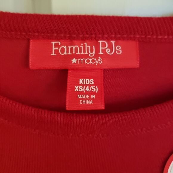 Family PJs Macys Christmas Holiday Kids Nightshirt Size XS - Picture 4 of 7
